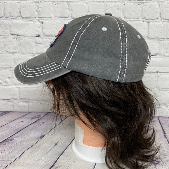 Cancun Mexico Hat Cap Strap Back Faded Gray Dive Yacht Club Patch One Size Beach - Picture 2 of 10